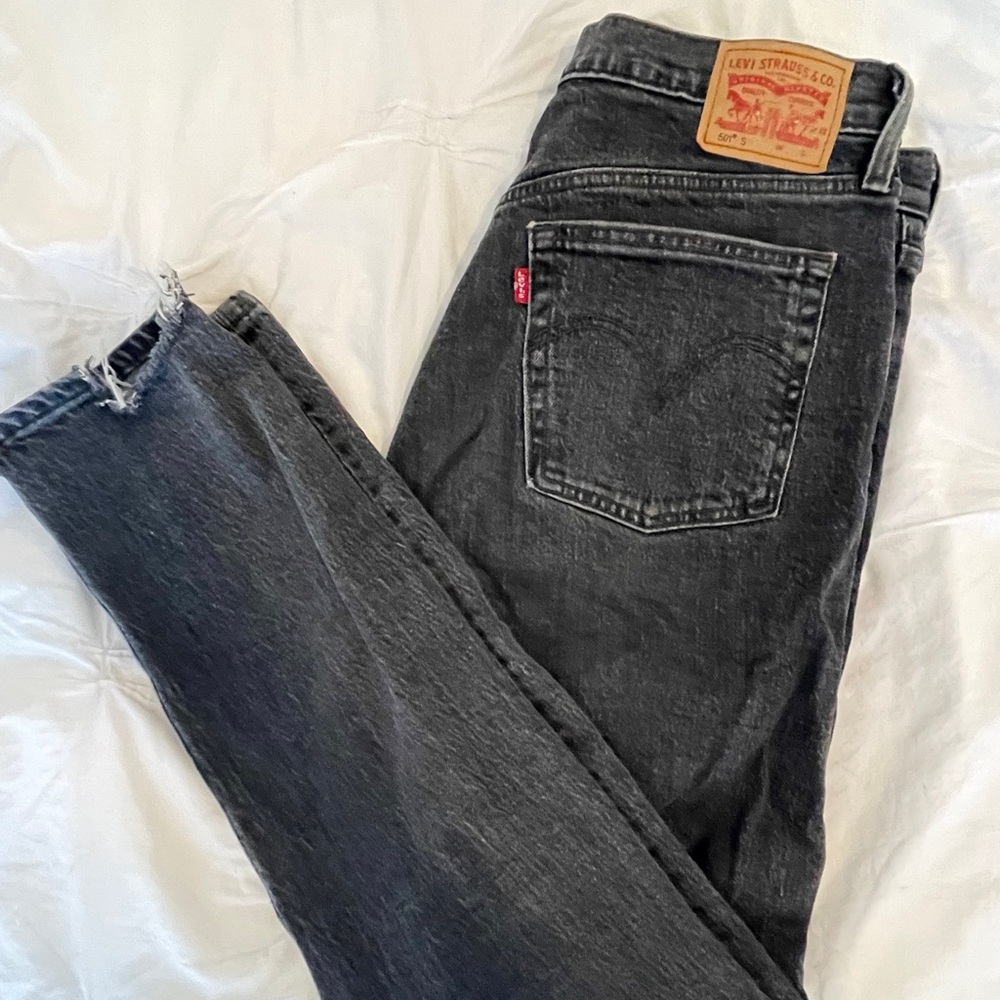 Levis 501 Straight Jeans - High Waisted